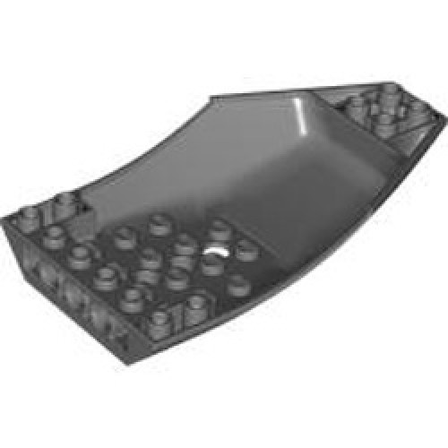 Shell 6x10x2 Inverted Dark Stone Grey