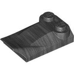 Plate with Bows 2x3 1/2 Titanium Metallic