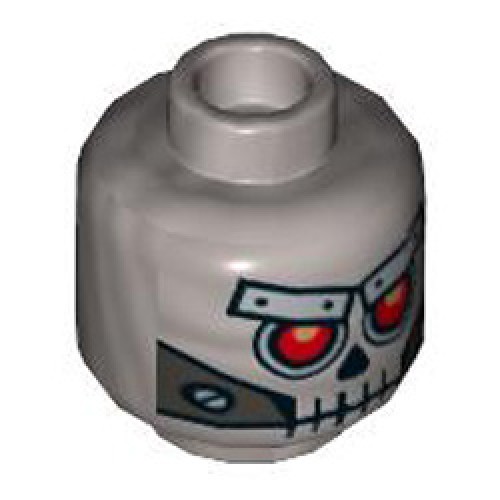 Mini Head Number 2876 Silver Metallic