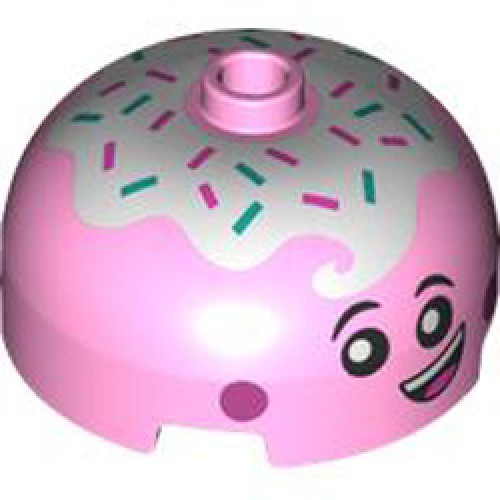 Sphere 3x3x11/3 with Knob Number 2 Light Purple