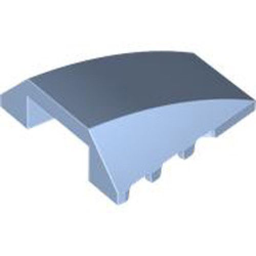 Brick 4x4 with Bow / Angle Light Royal Blue