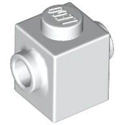 Brick 1x1 with 2 Knobs White Brick 1x1 with 2 Knobs White