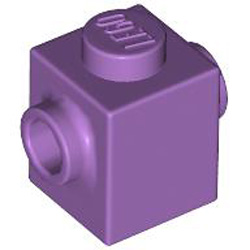 Brick 1x1 with 2 Knobs Medium Lavender