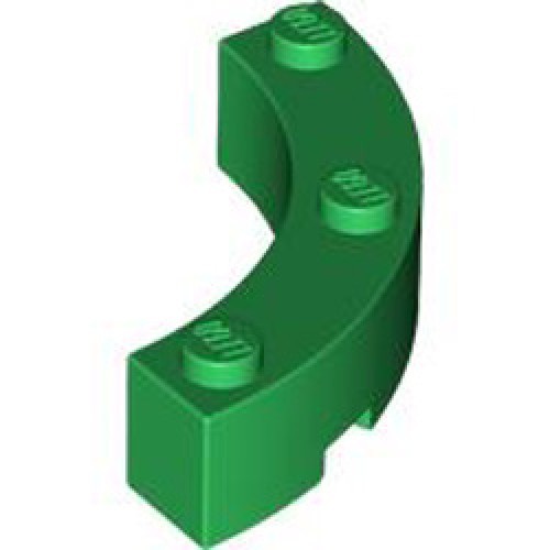 Bow 1/4 4x4x1 Dark Green