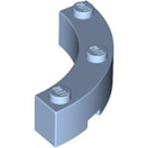 Bow 1/4 4x4x1 Light Royal Blue