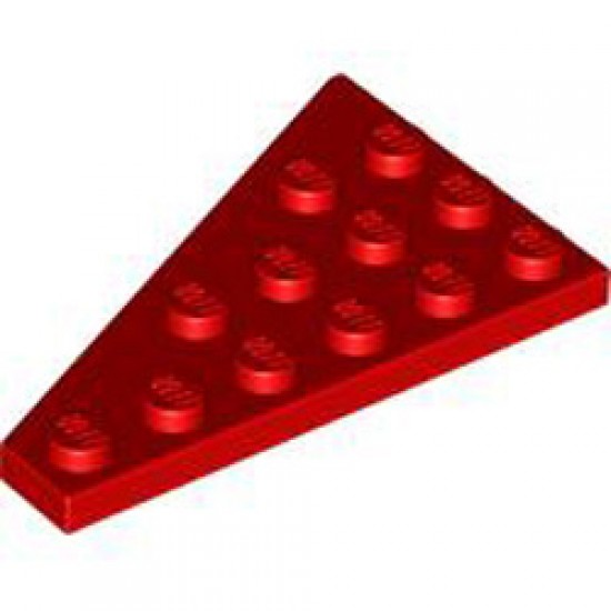 Right Plate 4x6 Degree 27 Bright Red