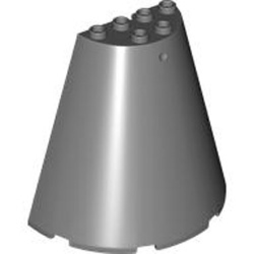 Cone Half 8x4x6 Dark Stone Grey