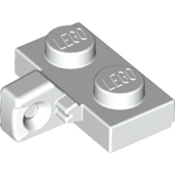 Plate 1x2 with Stub / Vertical White