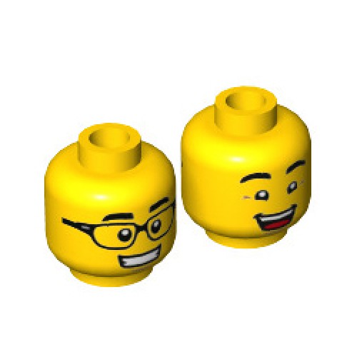 Mini Head Number 2857 Bright Yellow