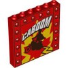 Wall Element 1x6x5 Number 5 Bright Red