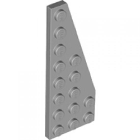 Right Plate 3x8 with Angle Medium Stone Grey