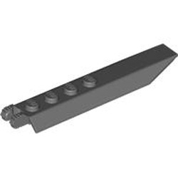 Flap 2x8 Friction / Fork (7 Teeth) Dark Stone Grey
