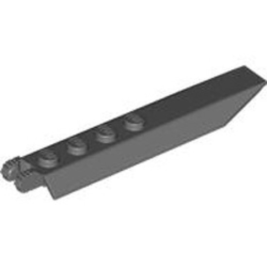 Flap 2x8 Friction / Fork (7 Teeth) Dark Stone Grey