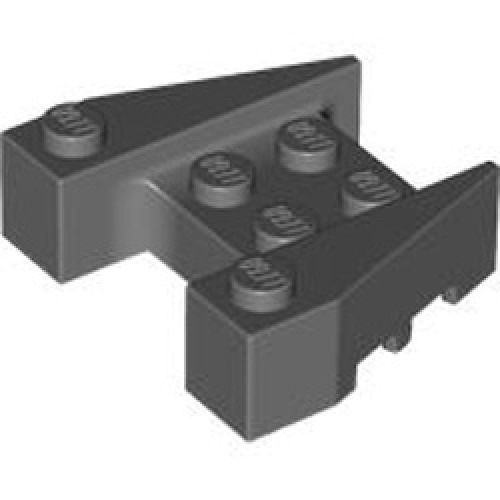 Brick 4x4/18 Degree Dark Stone Grey
