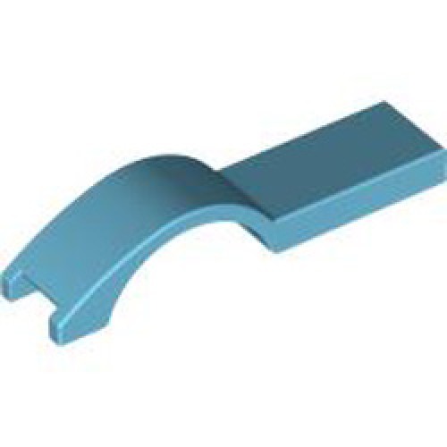 Cover Plate with Curve 1x4.5 Medium Azur