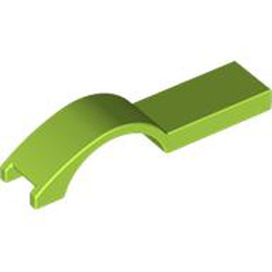 Cover Plate with Curve 1x4.5 Bright Yellowish Green