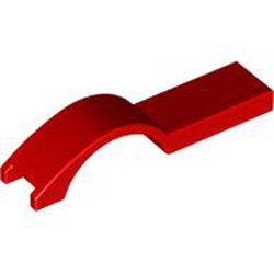 Cover Plate with Curve 1x4.5 Bright Red