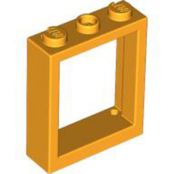 Frame 1x3x3 Flame Yellowish Orange