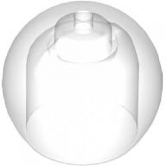 Mini Helmet Number 253 Transparent White (Clear)