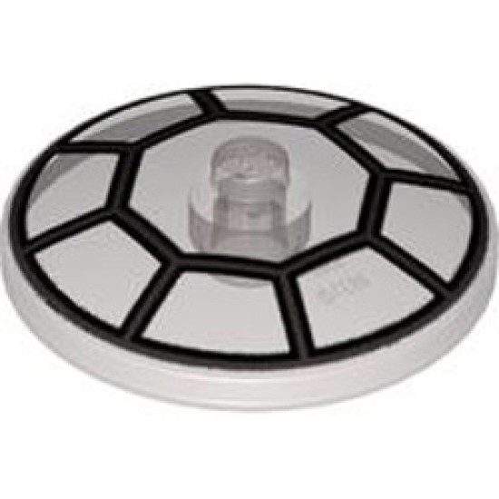 Round Plate Diameter 32x6.4 - Jedi Starfighter Transparent Brown (Smoke)