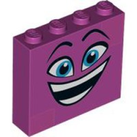 LEGO Part 6263002 - 52096 - Brick 1x4x3 Number 1 Bright Reddish