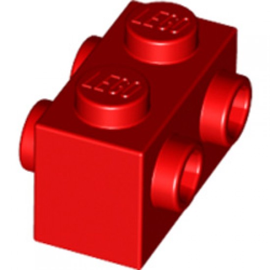 Brick 1x2 with 4 Knobs Bright Red