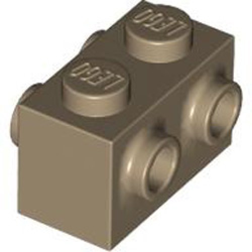 Brick 1x2 with 4 Knobs Sand Yellow