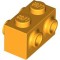 Brick 1x2 with 4 Knobs Flame Yellowish Orange