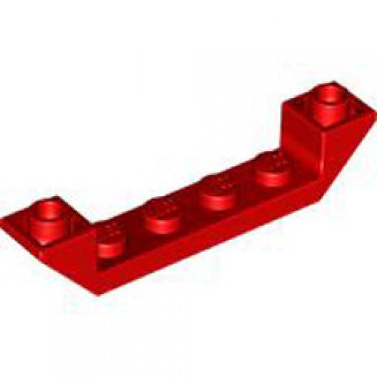 Inverted Roof Tile 6x1x1 Bright Red