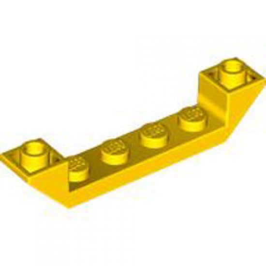Inverted Roof Tile 6x1x1 Bright Yellow