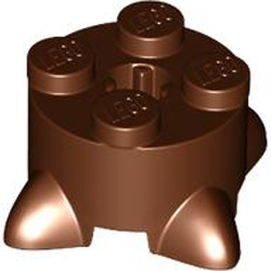 Design Brick 4x4 Number 1 Reddish Brown