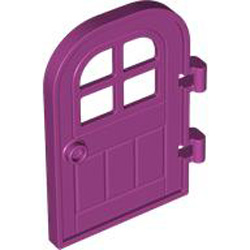 Right Door 4x6 with Bow with 3.2 Shaft Bright Reddish Violet Right Door 4x6 with Bow with 3.2 Shaft Bright Reddish Violet