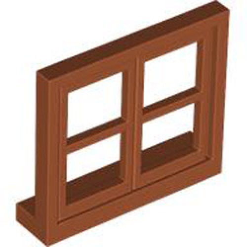 Window 4x3 Number 1 Dark Orange