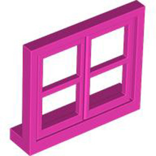 Window 4x3 Number 1 Bright Purple