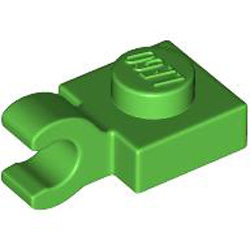 Plate 1x1 with Holder Vertical Black