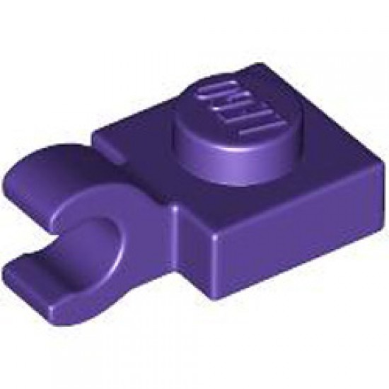 Plate 1x1 with Holder Vertical Medium Lilac