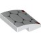 Plate with Bow 2x2x2/3 with Scale Armor Outlines White