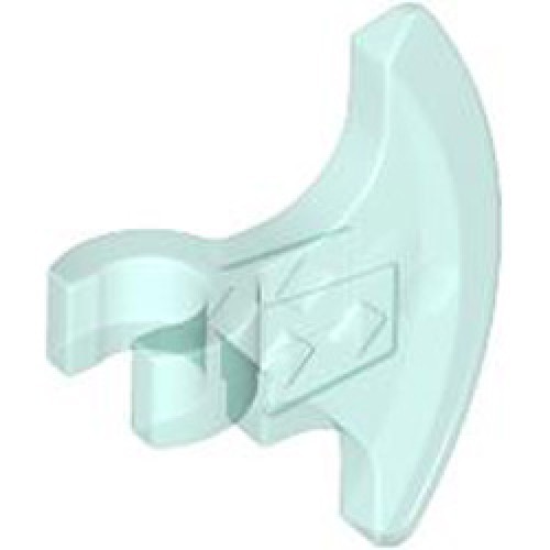 Axe Head with Hole Diameter 3.2 Transparent Light Blue