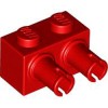Brick 1x2 with Double Snap Bright Red