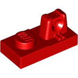 Plate 1x2 with Stub Along Upper Plate Bright Red