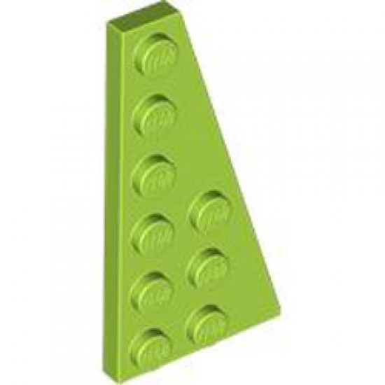 Right Plate 3x6 with Angle Bright Yellowish Green