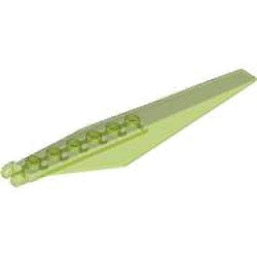 Flap 3x12x2/3 with Fork Transparent Bright Green