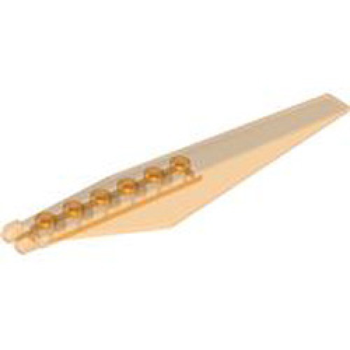 Flap 3x12x2/3 with Fork Transparent Bright Orange Flap 3x12x2/3 with Fork Transparent Bright Orange