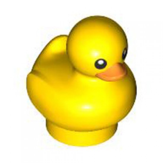 Mini Toy Duck Number 2 Bright Yellow