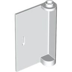 Left Door with Knob Hinge 1x3x4 White