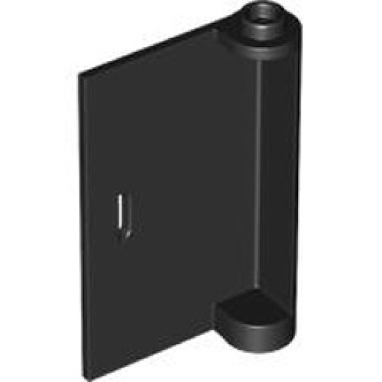 Left Door with Knob Hinge 1x3x4 Black