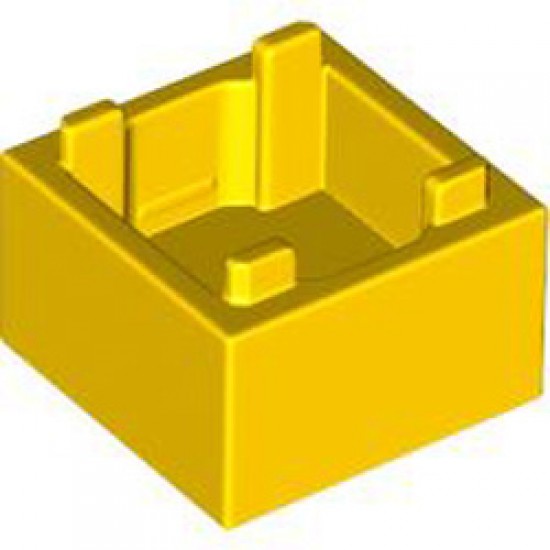 Box 2x2 Bottom Number 1 Bright Yellow