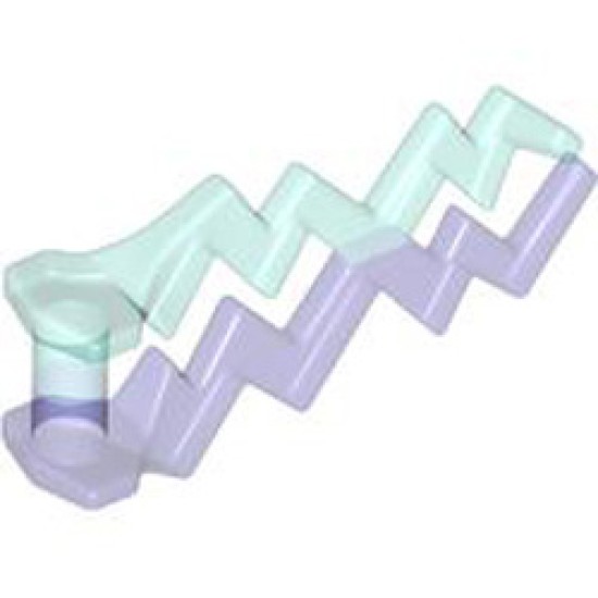 Lightening Bolt Co-Injection 126/42 with Transparent Bright Violet Transparent Light Blue