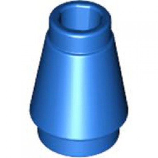 Nose Cone Small 1x1 Bright Blue