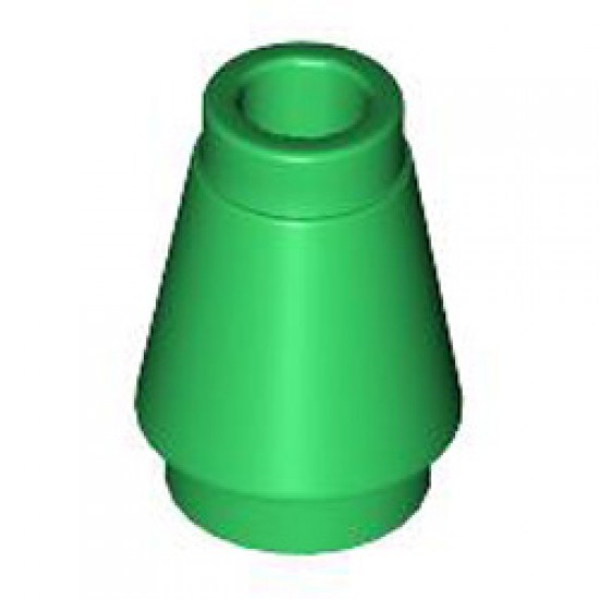 Nose Cone Small 1x1 Dark Green